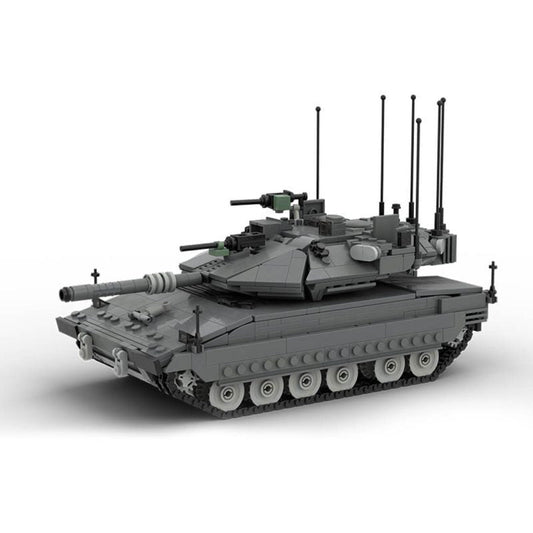 Merkava Mk.4M Building Kit | Main Battle Tank | 1:35 Scale | LEGO-Compatible MOC - 1