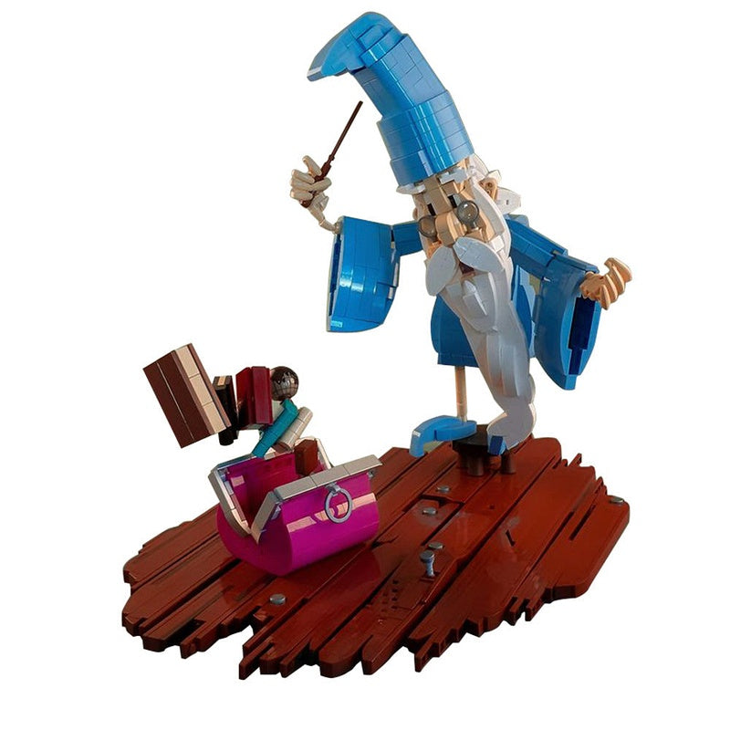 Merlin Fantasy Wizard MOC Building Kit | Medieval Character Figure Model - 1