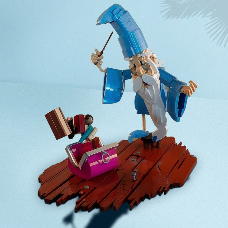 Merlin Fantasy Wizard MOC Building Kit | Medieval Character Figure Model - 3