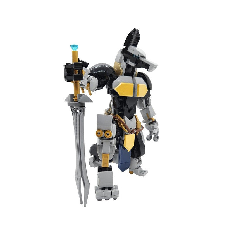 Metal Anubis MOC Building Kit | Ancient Mechanical Guardian Model - 3