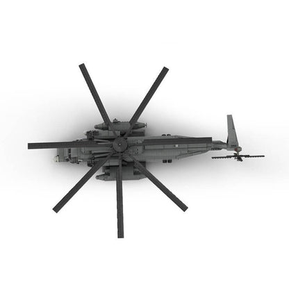 MH-53 Heavy Lift Helicopter MOC Building Kit | 1:35 Scale Aircraft Model - 3