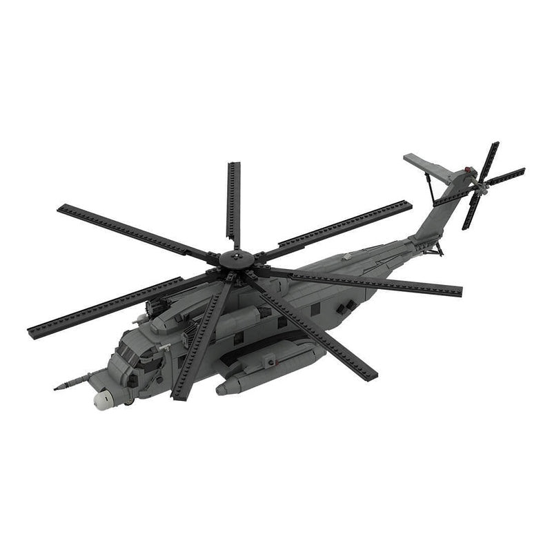 MH-53 Heavy Lift Helicopter MOC Building Kit | 1:35 Scale Aircraft Model - 5