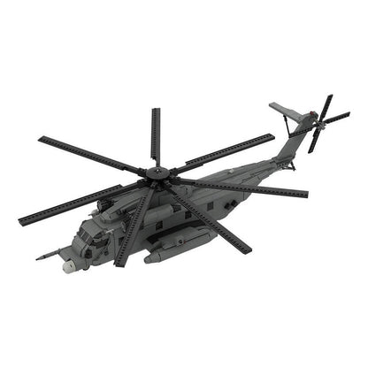 MH-53 Heavy Lift Helicopter MOC Building Kit | 1:35 Scale Aircraft Model - 5