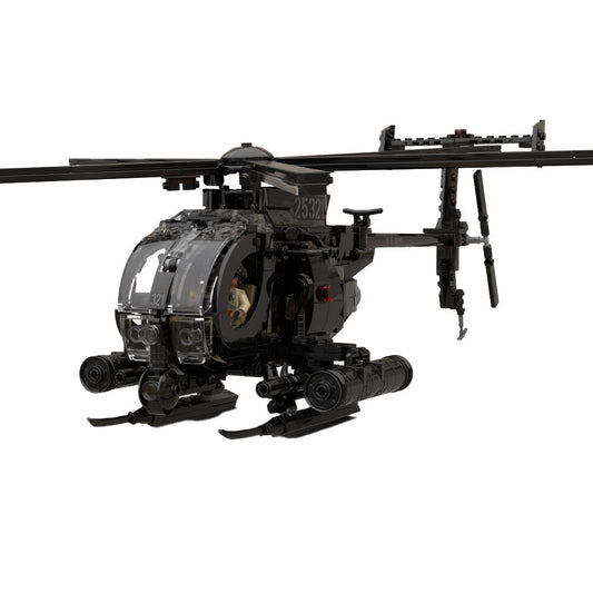 MH-6 Little Bird Helicopter Building Kit | LEGO-Compatible MOC - 1