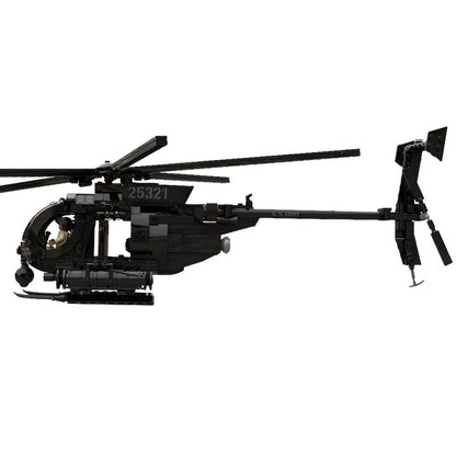 MH-6 Little Bird Helicopter MOC Building Kit | Tactical Aircraft Model - 2