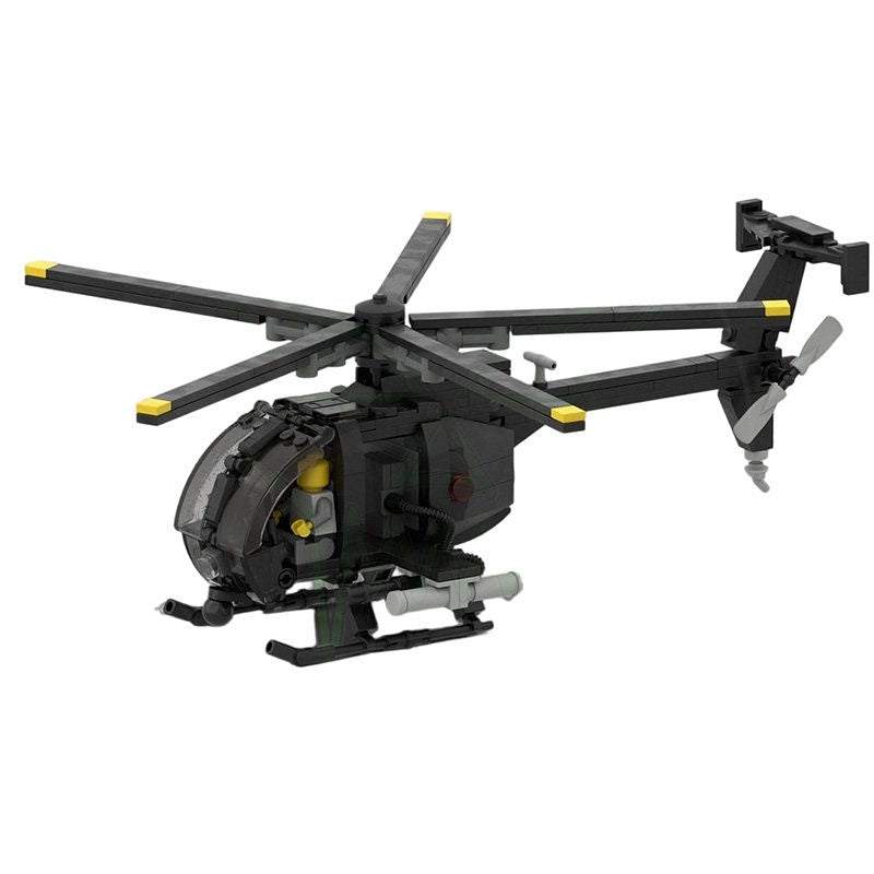 MH-6 Little Bird MOC Building Kit | 1:35 Scale Helicopter Model - 1