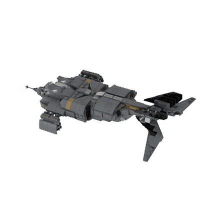 Micro Alien Utility Dropship MOC Flying Vehicle Building Kit - 2