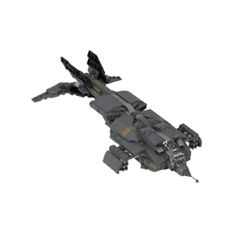 Micro Alien Utility Dropship MOC Flying Vehicle Building Kit - 5