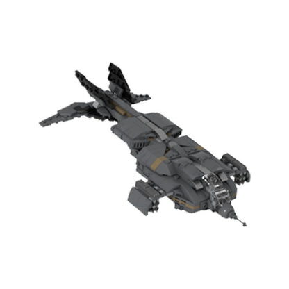 Micro Alien Utility Dropship MOC Flying Vehicle Building Kit - 5