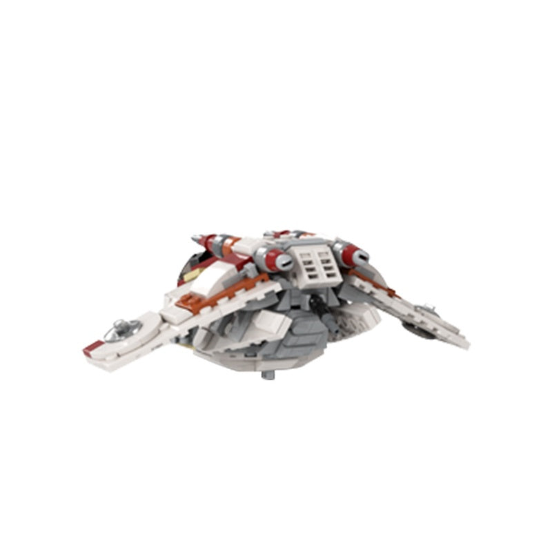 Micro Galactic Republic Gunship Building Kit | LEGO-Compatible MOC - 3