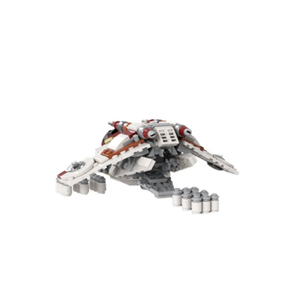 Micro Galactic Republic Gunship Building Kit | LEGO-Compatible MOC - 4