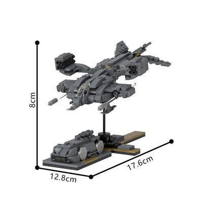 Micro Sci-Fi Dropship With Nano APC MOC Space Transport Building Kit - 3