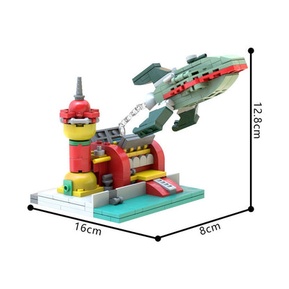 Micro Space Courier Hub & Cargo Ship Diorama Building Kit | LEGO-Compatible MOC - 3
