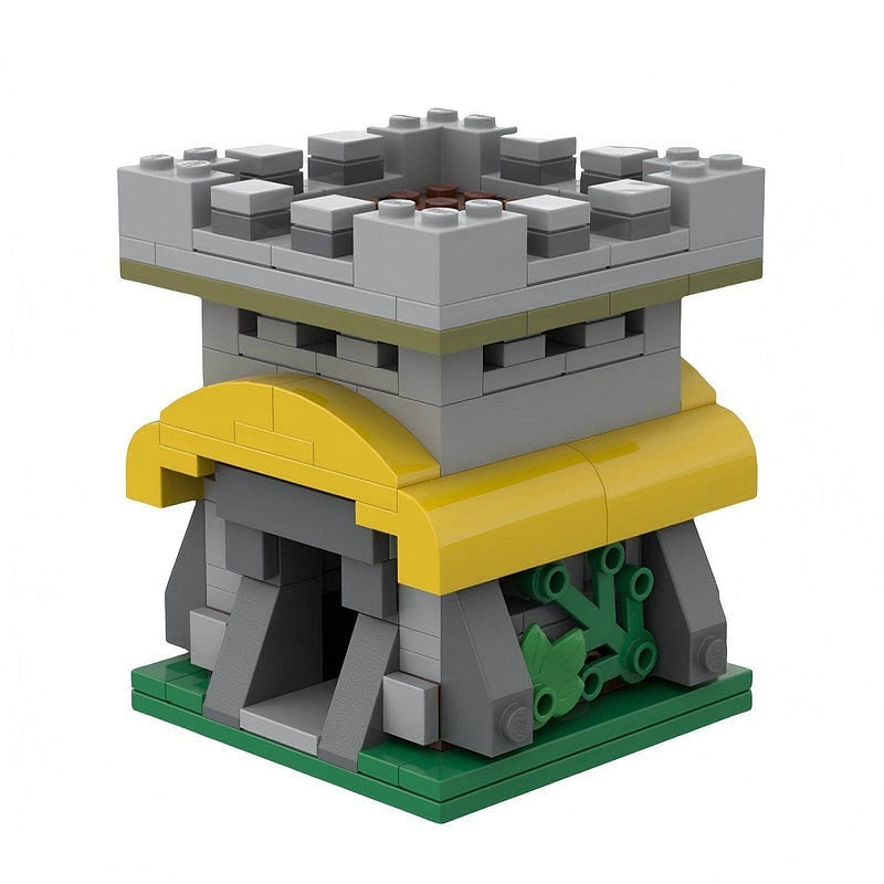 Micro Strategy Base Town Hall Lv1-16 MOC Building Kit | Tactical Base Model - 13