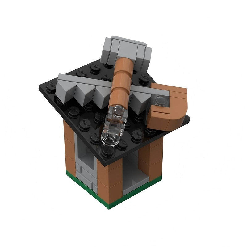 Micro Strategy Base Town Hall Lv1-16 MOC Building Kit | Tactical Base Model - 22