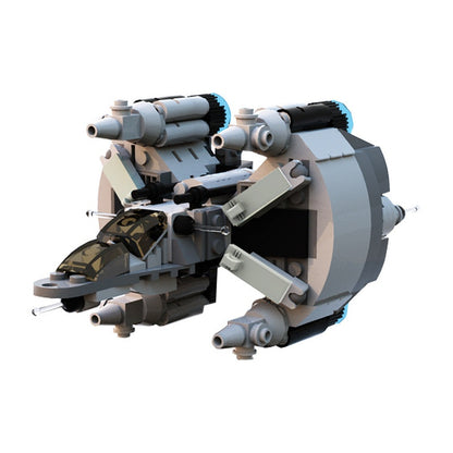 Microscale Gunstar MOC Building Kit | Futuristic Space Gunship Model - 5