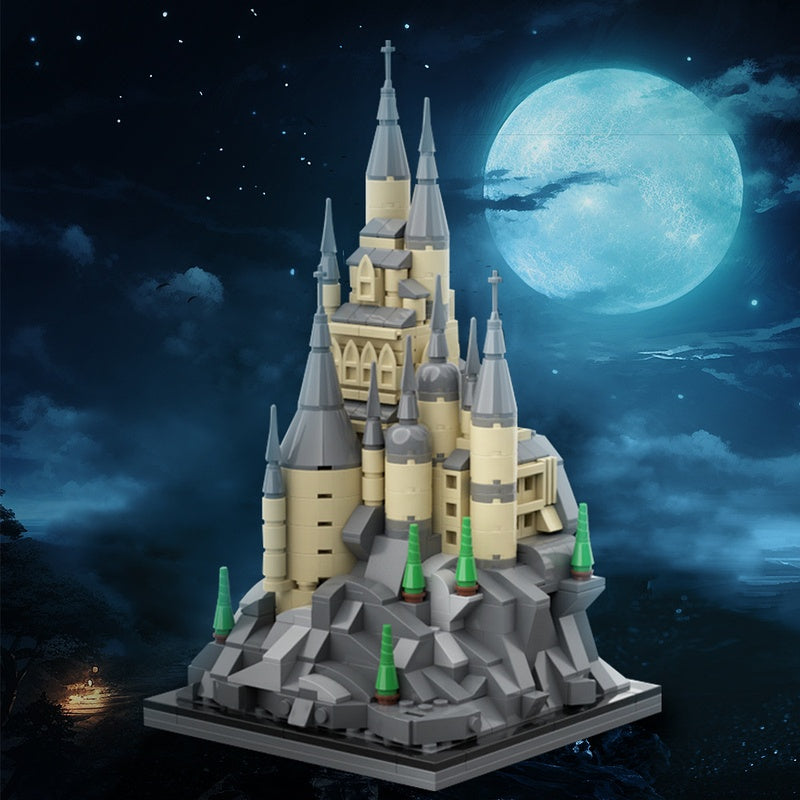 Microscale Magical Wizard School Castle Building Kit | LEGO-Compatible MOC - 1
