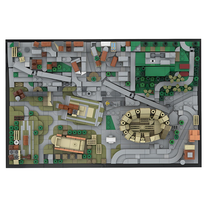 Microscale Rome Cityscape With Colosseum MOC Building Kit - 2