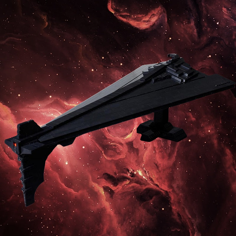 Mid-Scale Eclipse Capital Star Dreadnought Warship Building Kit | LEGO-Compatible MOC - 1