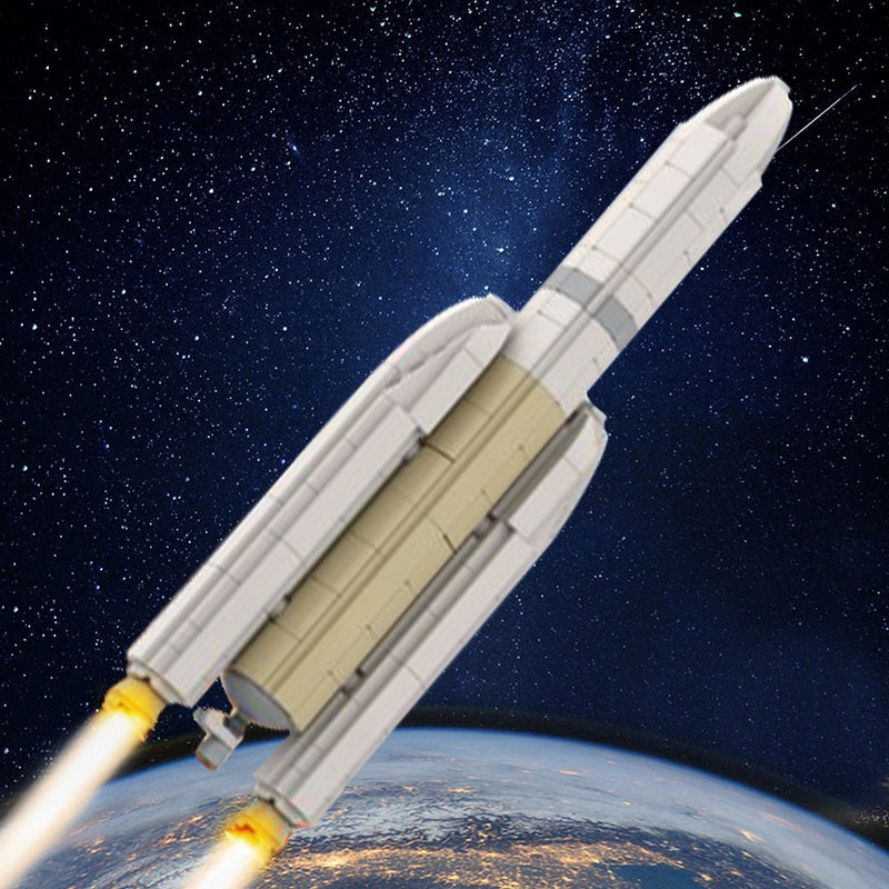 Midi Ariane V Rocket MOC Building Kit | Space Launch Model - 2
