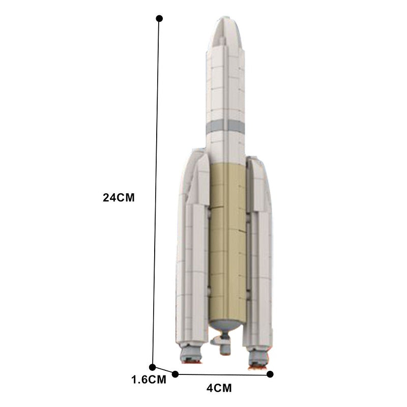 Midi Ariane V Rocket MOC Building Kit | Space Launch Model - 4