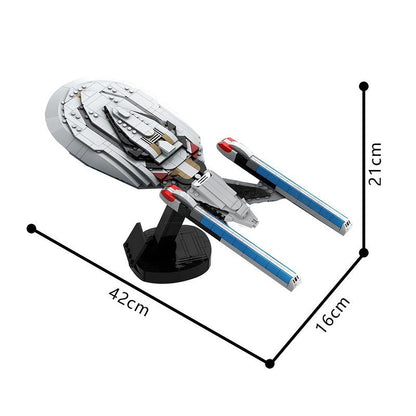 Midi Scale Galaxy Explorer Star Cruiser MOC Building Kit Spacecraft Model - 4