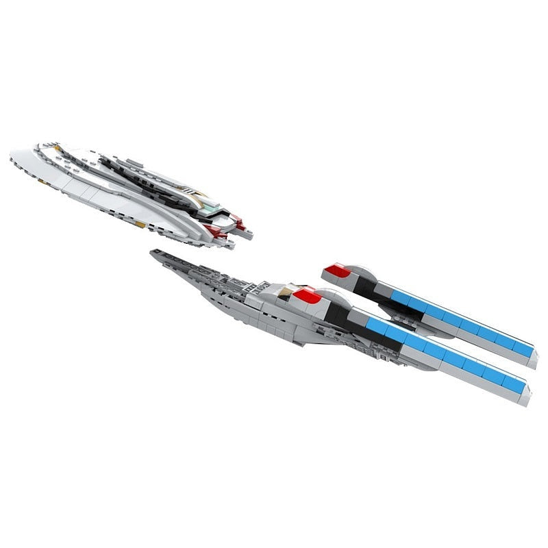 Midi Scale Galaxy Explorer Star Cruiser MOC Building Kit Spacecraft Model - 5