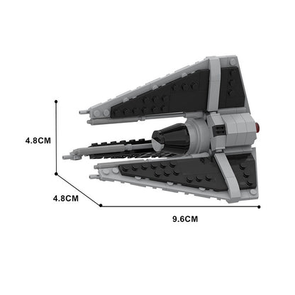 Midi-Scale Stealth Phantom Starfighter Building Kit | LEGO-Compatible MOC 2