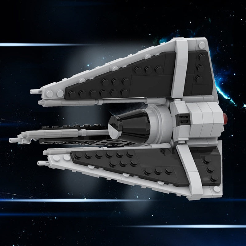 Midi-Scale Stealth Phantom Starfighter Building Kit | LEGO-Compatible MOC 3