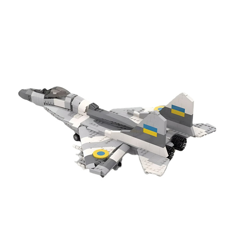 Mig-29 Fulcrum Fighter Jet MOC Building Kit - Advanced Aviation Construction Set - 1