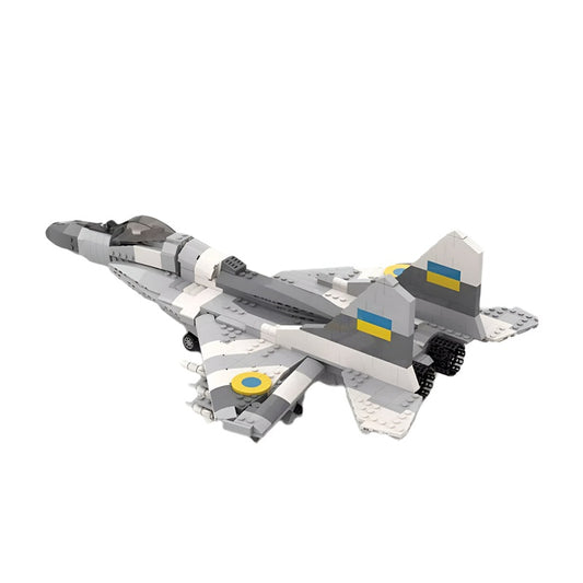 Mig-29 Fulcrum Fighter Jet MOC Building Kit - Advanced Aviation Construction Set - 1