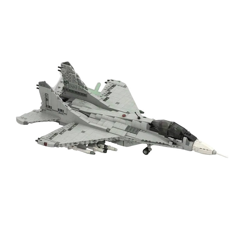 Mig-29 Fulcrum Fighter Jet MOC Building Kit - Advanced Aviation Construction Set - 6