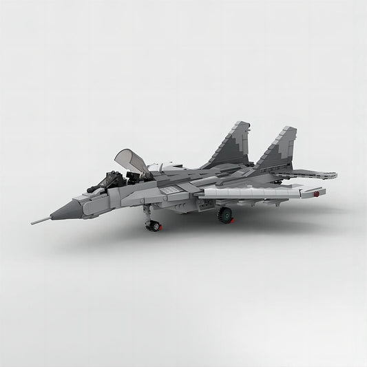 MiG-29A Twin-Engine Fighter Jet MOC Building Kit - 1