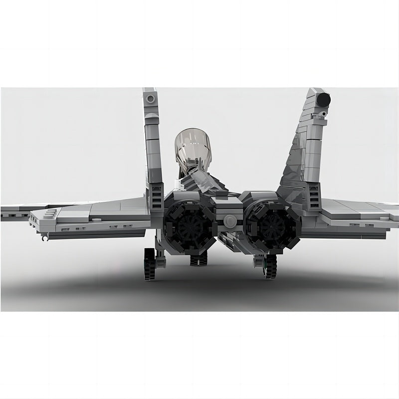 MiG-29A Twin-Engine Fighter Jet MOC Building Kit - 5