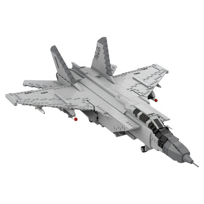 MiG-31 High-Speed Interceptor Fighter Jet MOC Building Kit - 2