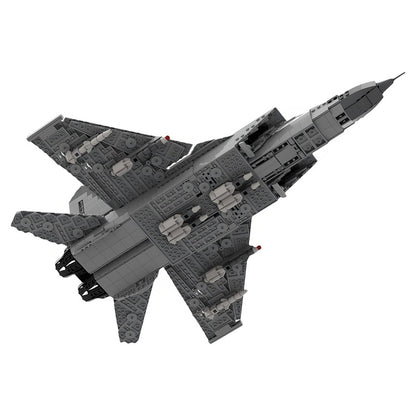 MiG-31 High-Speed Interceptor Fighter Jet MOC Building Kit - 3