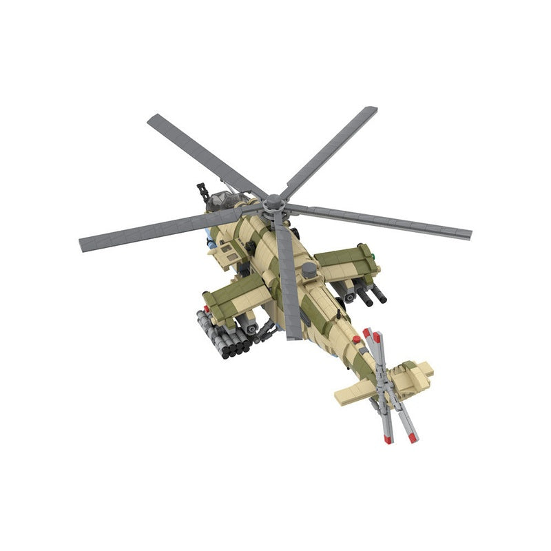 Mil-Mi35M Hind Attack Helicopter MOC Building Kit | Military Aircraft Model - 4