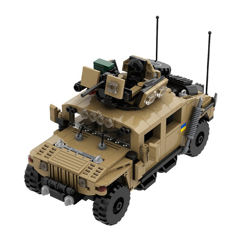 Military Off-Road Armored Vehicle MOC Building Kit | Tactical 4x4 Model - 1