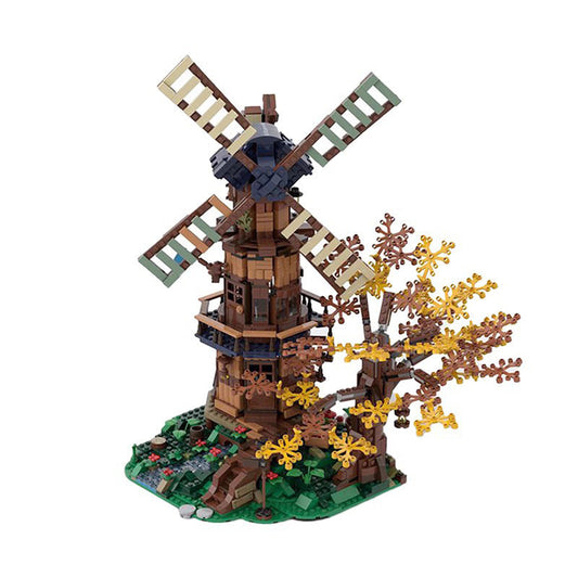Mill on the Hill Building Kit | LEGO-Compatible MOC - 1