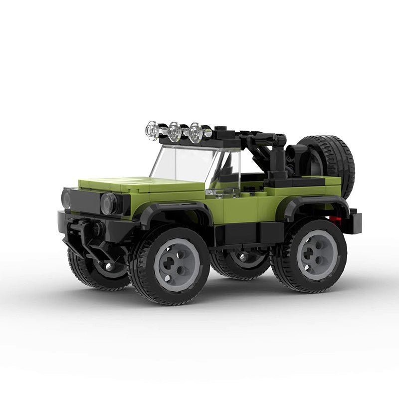 Mini 6-stud Cabriolet Off-Road Vehicle Building Kit | LEGO-Compatible MOC - 1