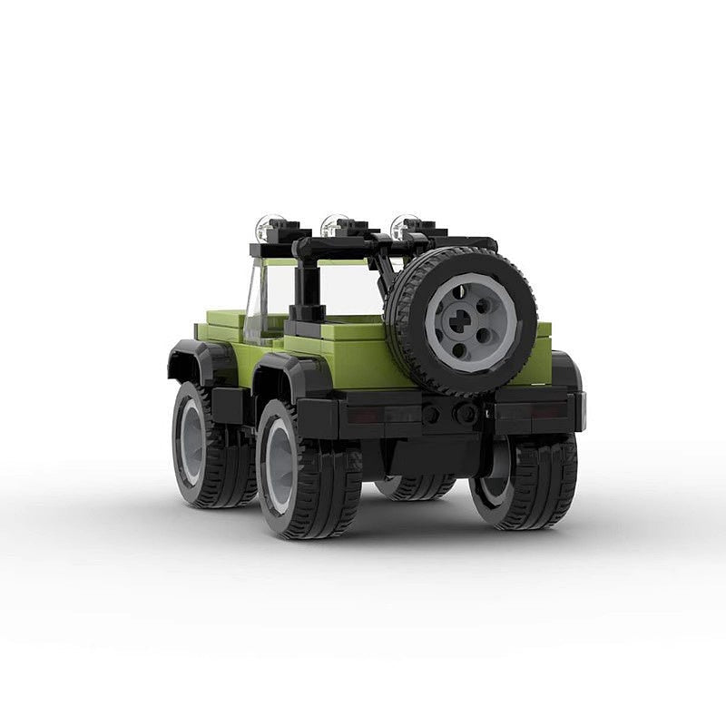 Mini 6-Stud Off-Road Cabriolet MOC Building Kit | Adventure Vehicle Model - 4