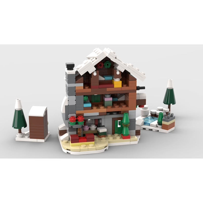 Mini Alpine Lodge Building Kit | LEGO-Compatible MOC - 4