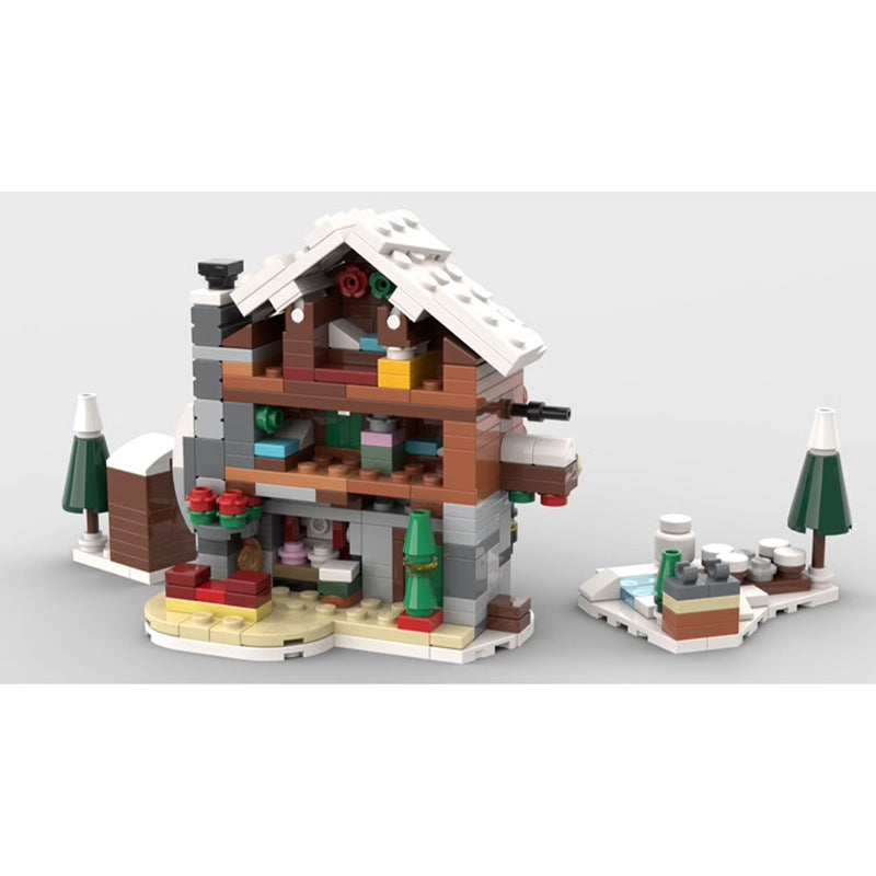 Mini Alpine Lodge Building Kit | LEGO-Compatible MOC - 5