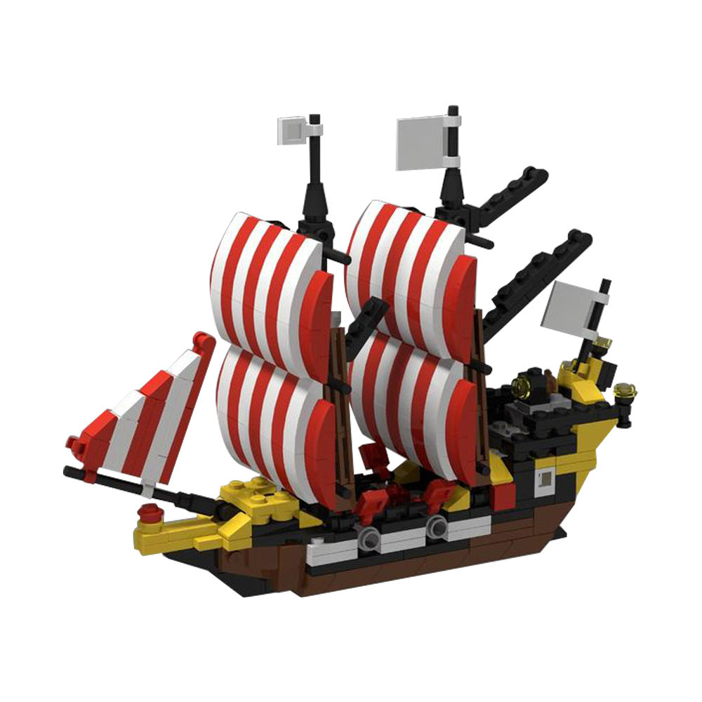 mini black seas barracuda ship building set | moc-145844 - 2