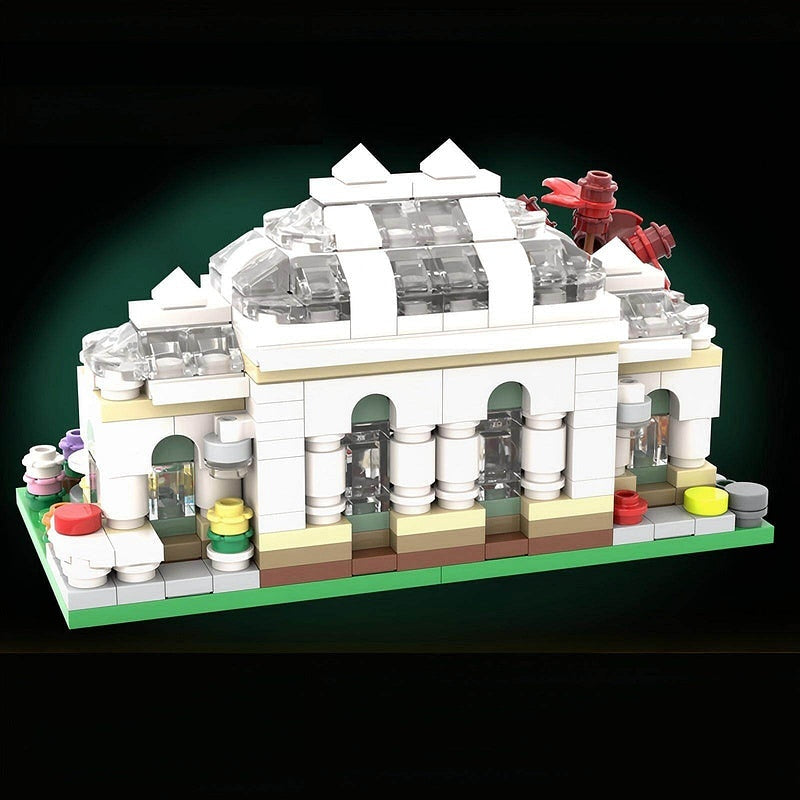 Mini Botanical Garden Greenhouse MOC Building Kit | Mini Modular Display - 2
