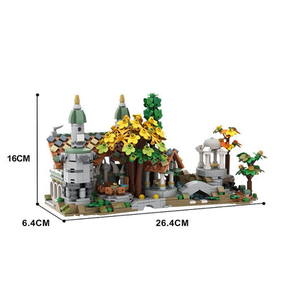 Mini Elven Valley Castle Building Kit | LEGO-Compatible MOC - 4