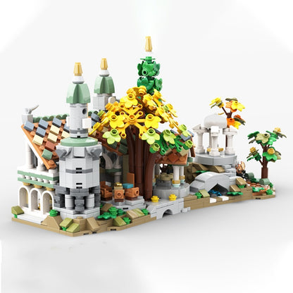 Mini Elven Valley Castle Building Kit | LEGO-Compatible MOC - 5