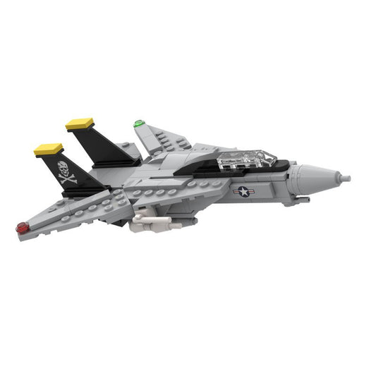 mini f-14 supersonic fighter building set | moc-32402 - 4
