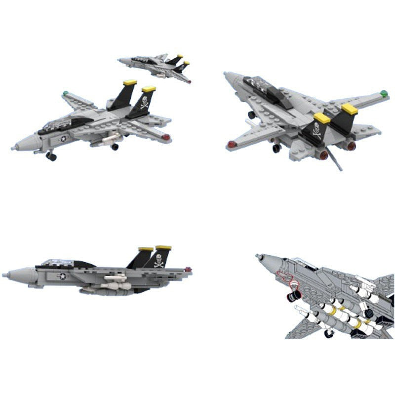 Mini F-14 Supersonic Fighter MOC Building Kit | Military Aircraft Model - 3