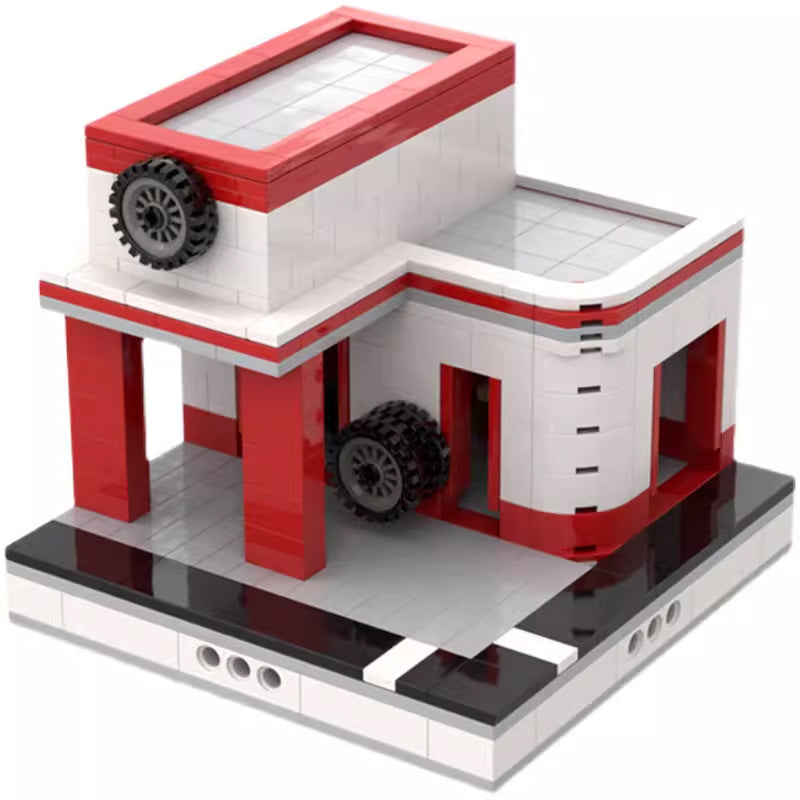 Mini Garage for a Mini Modular City Building Kit | LEGO-Compatible MOC - 1
